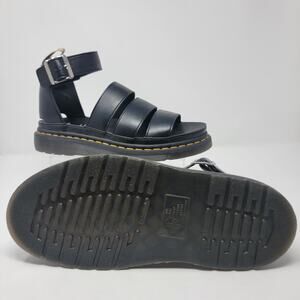 Dr. Martens Vegan Clarissa II Gladiator Sandals Women’s 10 Vegan Black Buckle